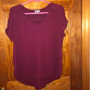 Burgundy blouse